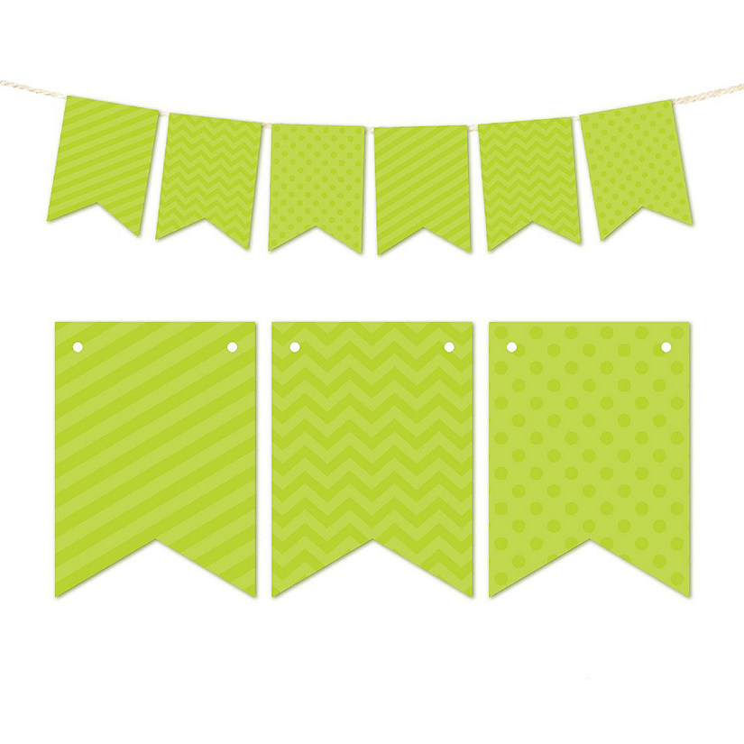 Lime Green Bunting Banner 9ft Image