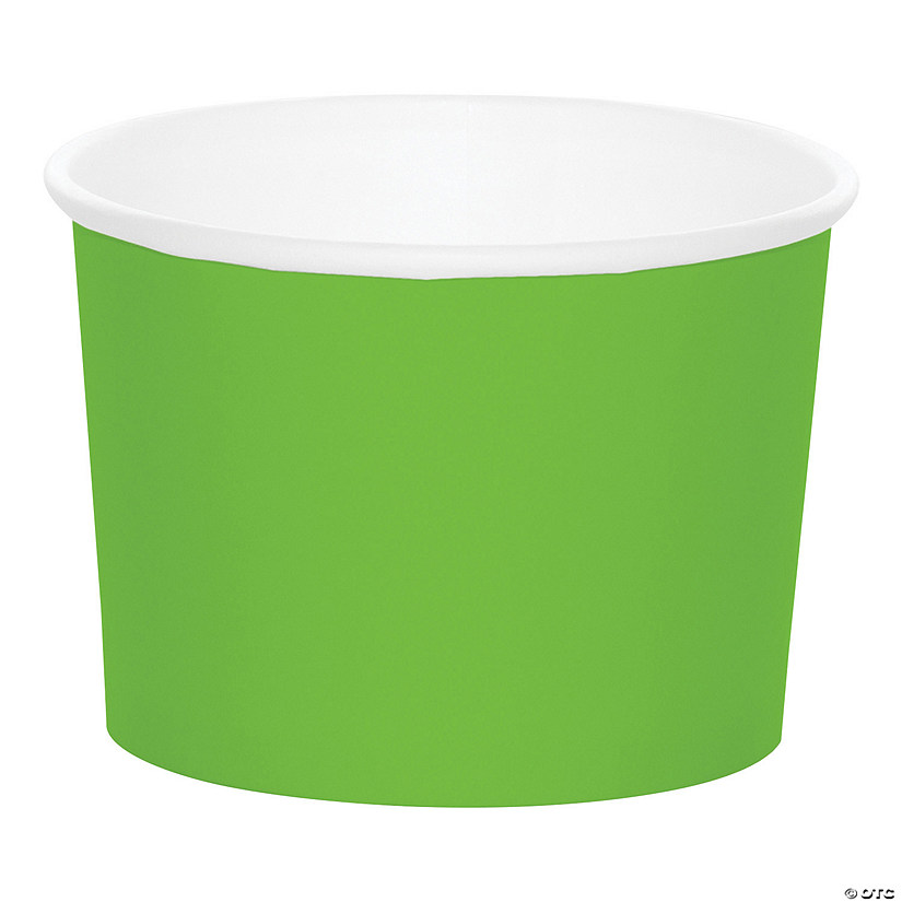 Lime Green Disposable Paper Snack Cups 8 Ct. Oriental Trading