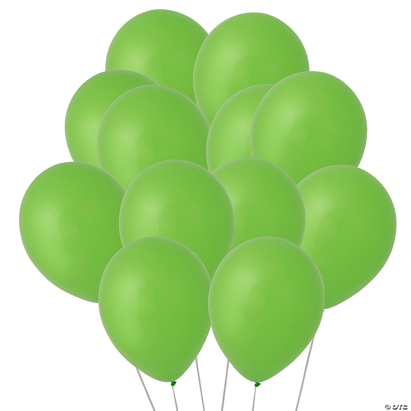 Lime Green Fashion Color 11" Latex Balloons - 25 Pc. Image