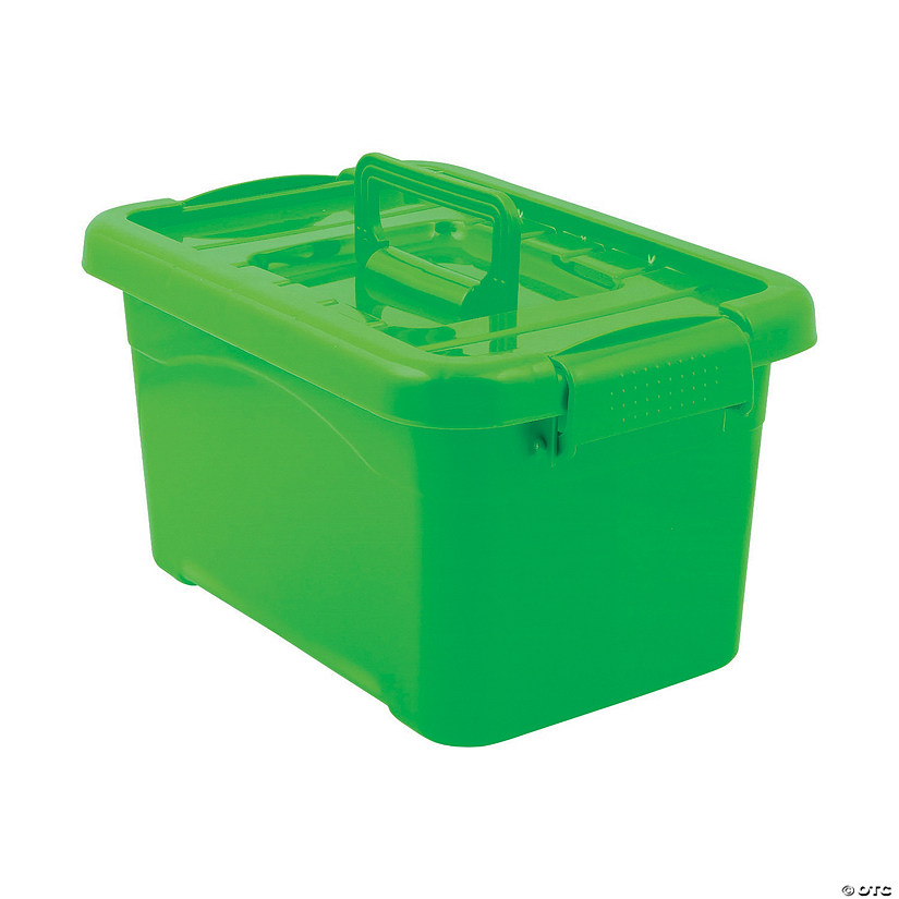 Lime Green Large Locking Storage Bins with Lids 3 Pc. Discontinued