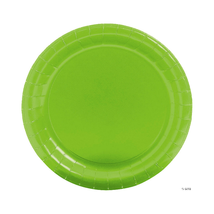 Lime Green Paper Dinner Plates 24 Ct. Oriental Trading
