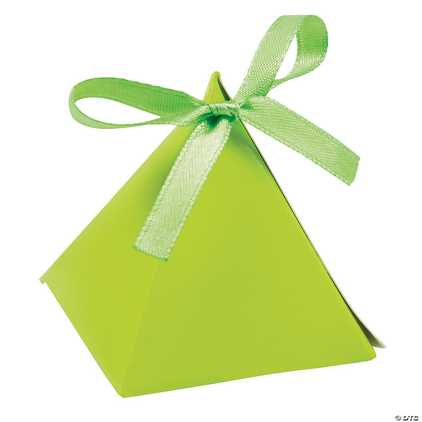 Lime Green Triangle Favor Boxes Discontinued