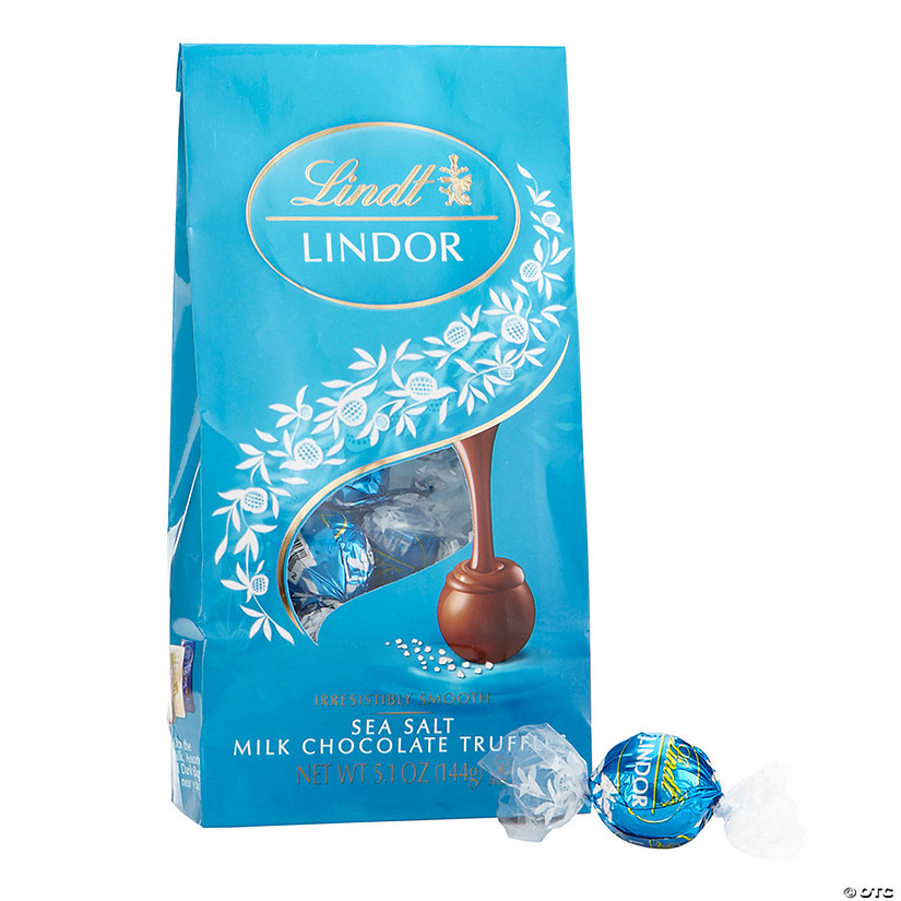 Lindor Milk Chocolate w/ Sea Salt Truffles, 5.1 oz, 3 Pack Image