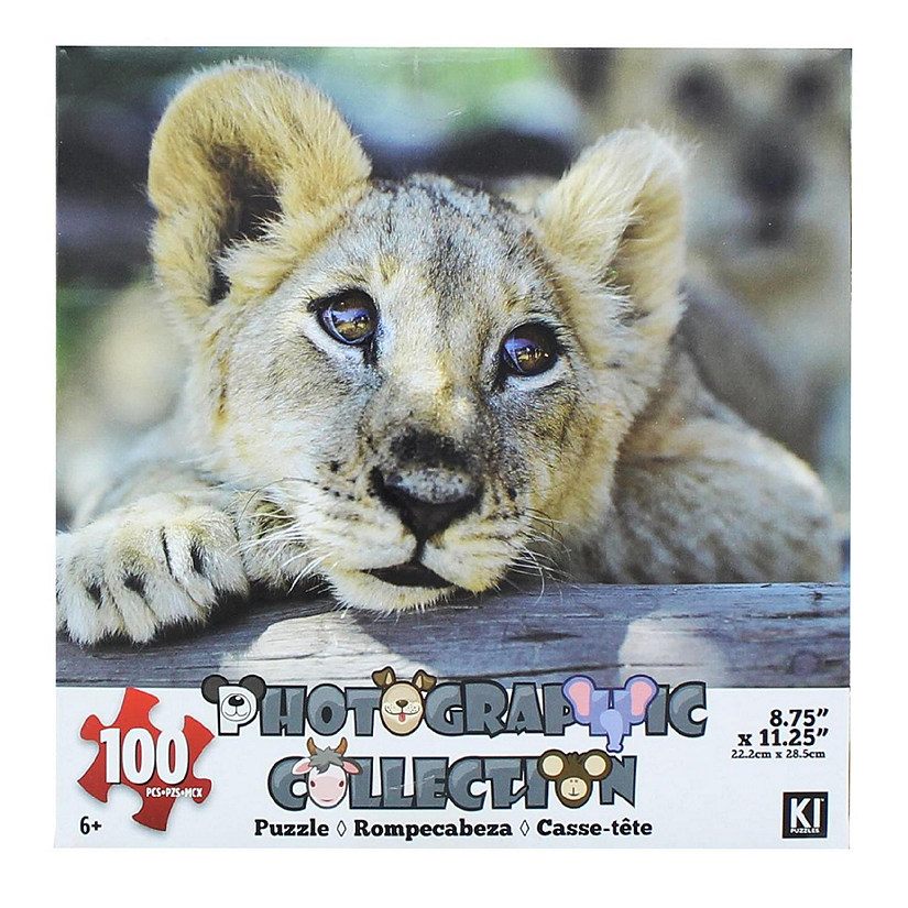 Lion 100 Piece Photographic Collection Jigsaw Puzzle Image