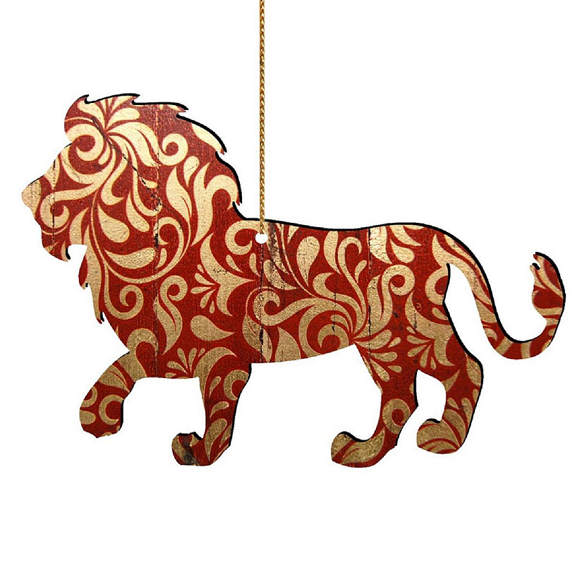 Lion Wooden Ornament Image