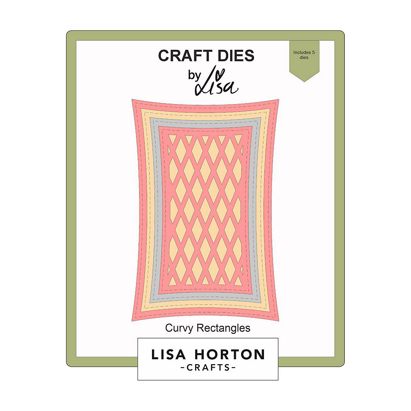Lisa Horton Crafts Dies-Curvy Rectangles Image
