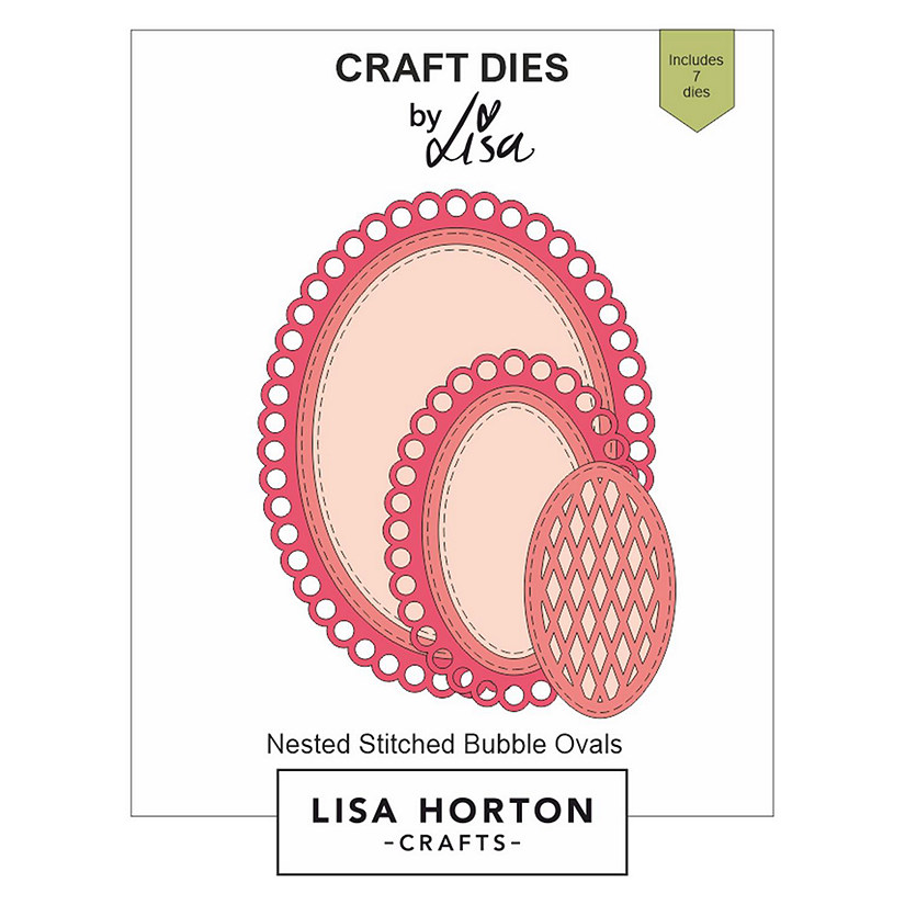 Lisa Horton Crafts Nested Dies-Stitched Bubble Ovals Image