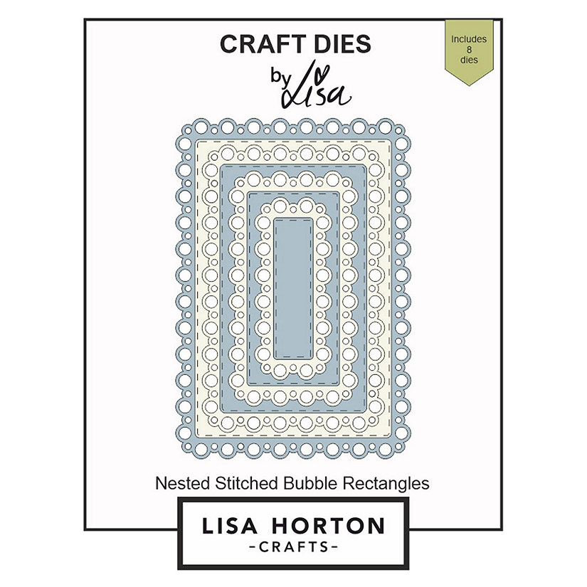 Lisa Horton Crafts Stitched Dies-Stitched Bubble Rectangles Image