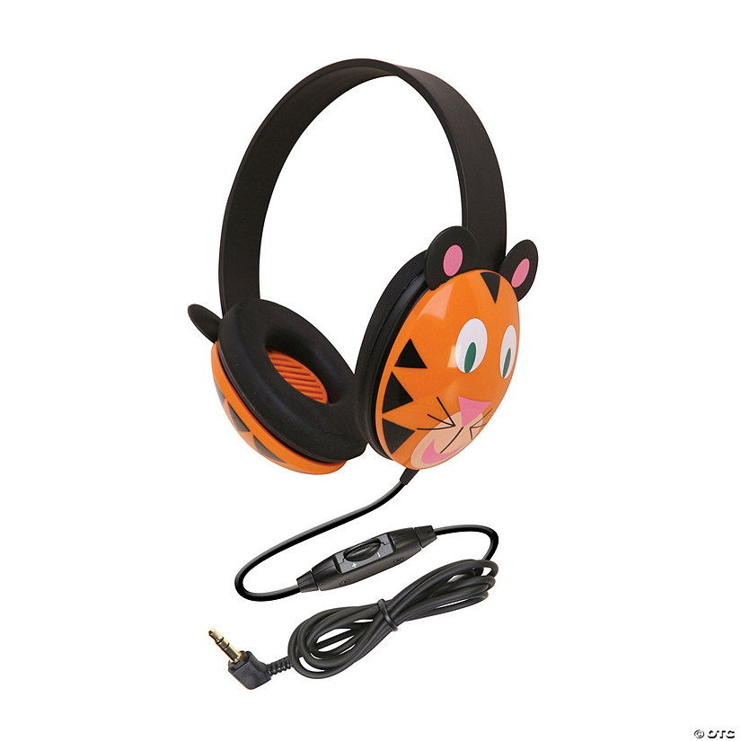 Listening First Animal-themed Stereo Headphones, Tiger Image