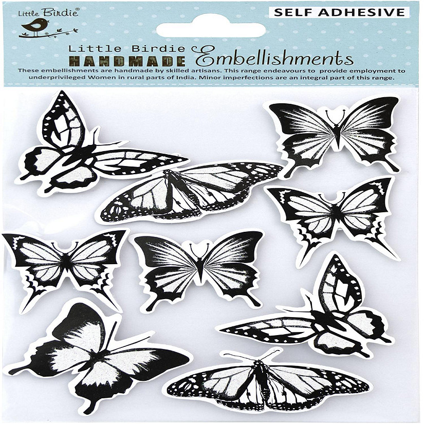 Little Birdie Sticker Embellishment 9/Pkg-Joyful Flutter Image
