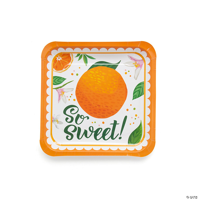 Little Clementine Paper Dinner Plates - 8 Ct. Image