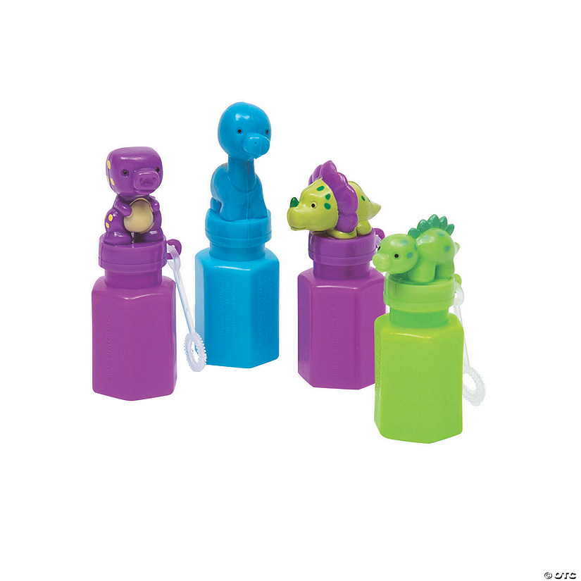 Little Dino Bubble Bottles - 12 Pc. Image