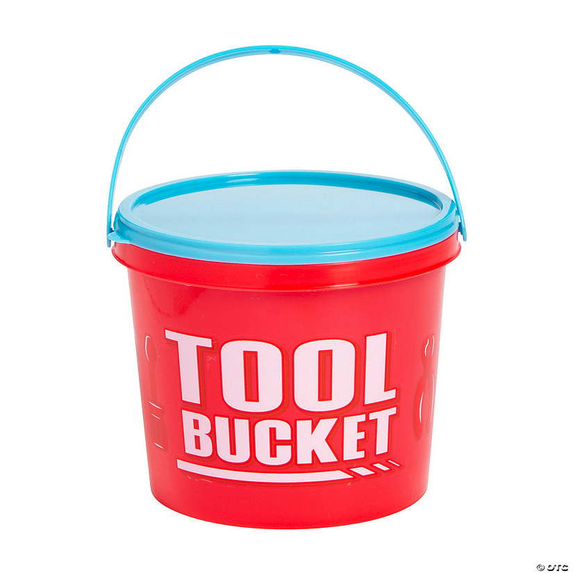 Little Handyman Tool Pails with Lids - 12 Pc. Image