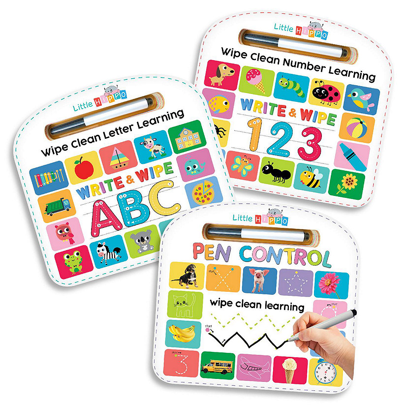 Little Hippo Books Wipe Clean Book Bundle