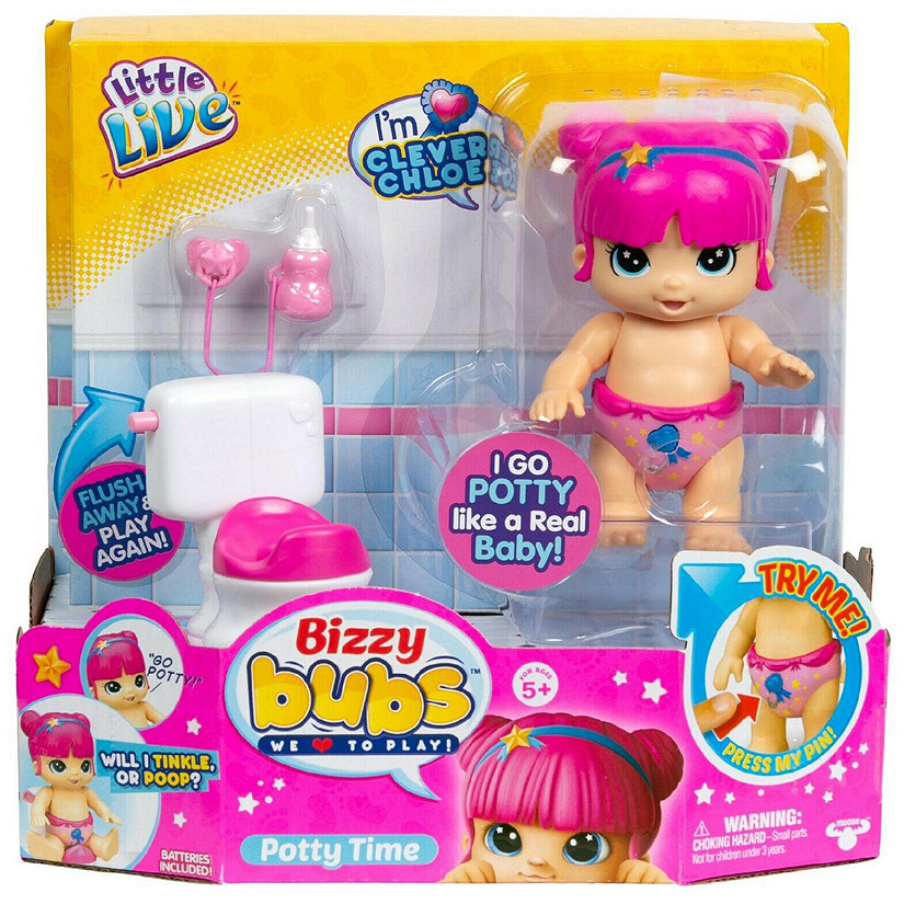 Little Live Bizzy Bubs Season Baby Playset - Clever Chloe - Potty Time Image