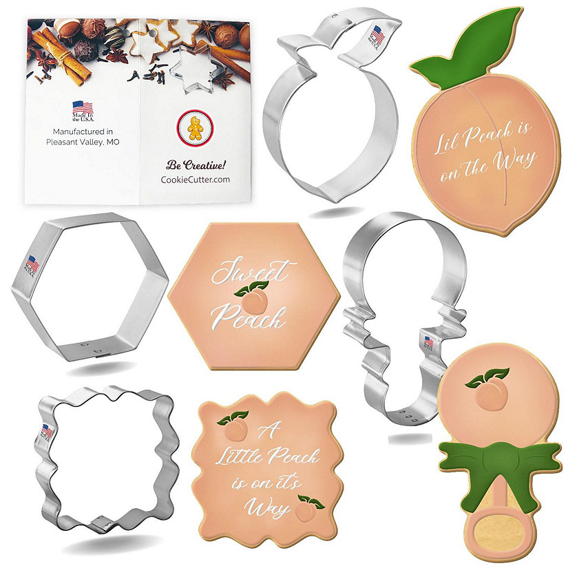 Little Peach Cookie Cutter 4 Pc Set HS0560 Image