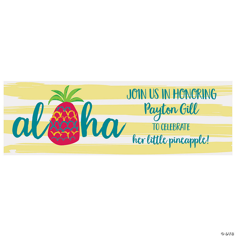 Little Pineapple Party Custom Banner Image