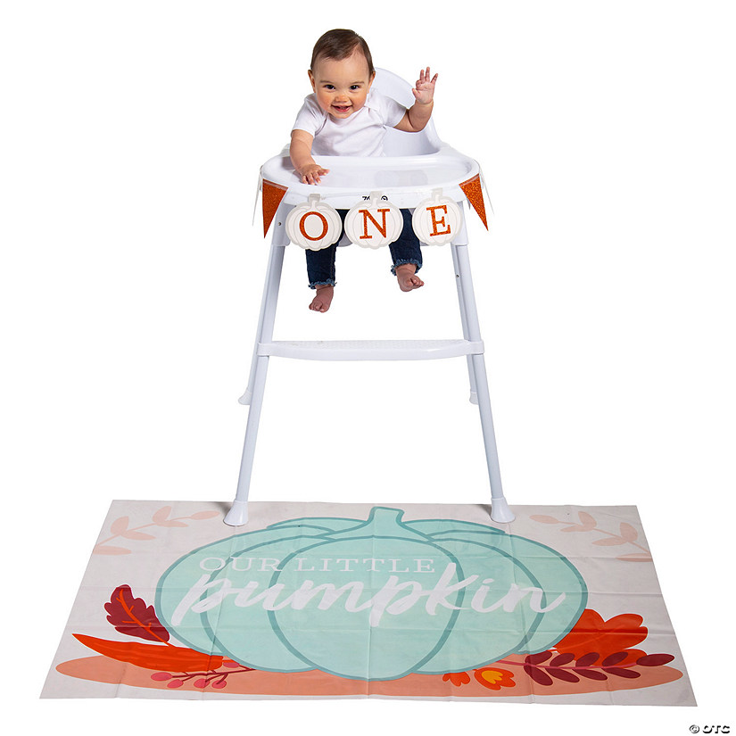Little Pumpkin Party High Chair Decorating Kit - 2 Pc. Image