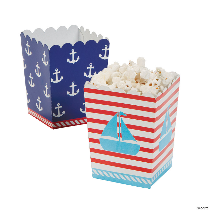 Little Sailor Mini Popcorn Boxes - 24 Pc. Image