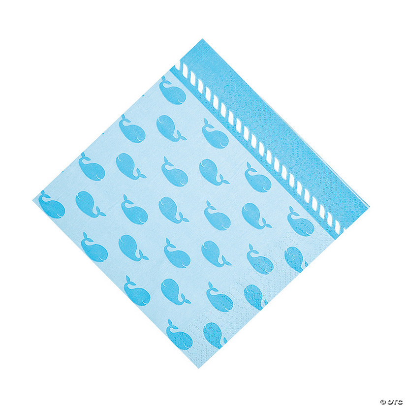 Little Sailor with Whale Print Luncheon Napkins - 16 Pc. Image