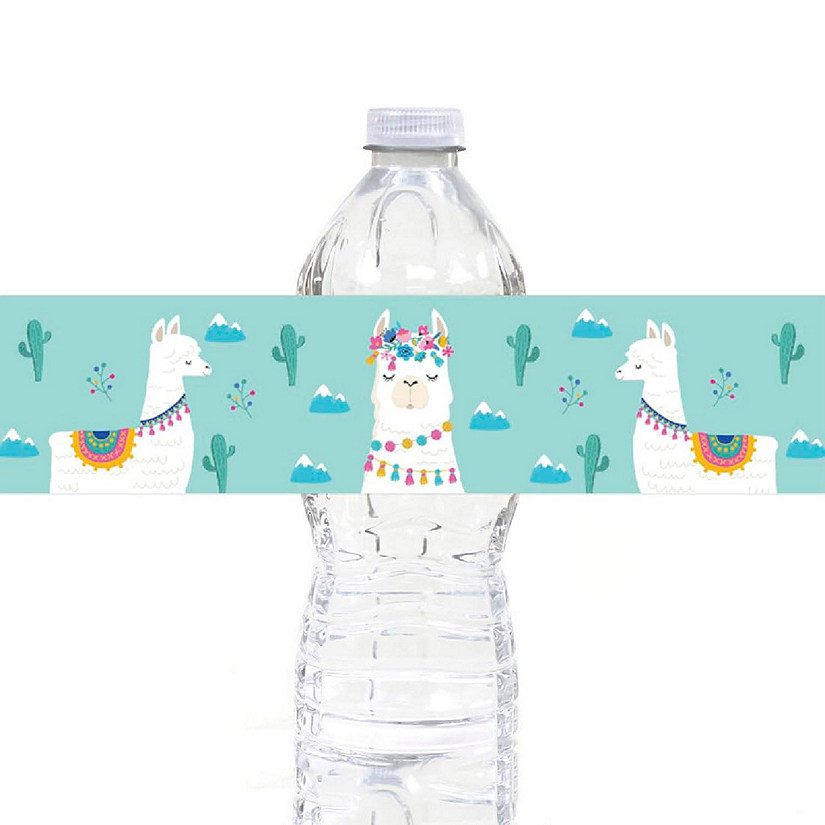 Llama Cactus BS Labels 8.5x2.5in 20pk Image