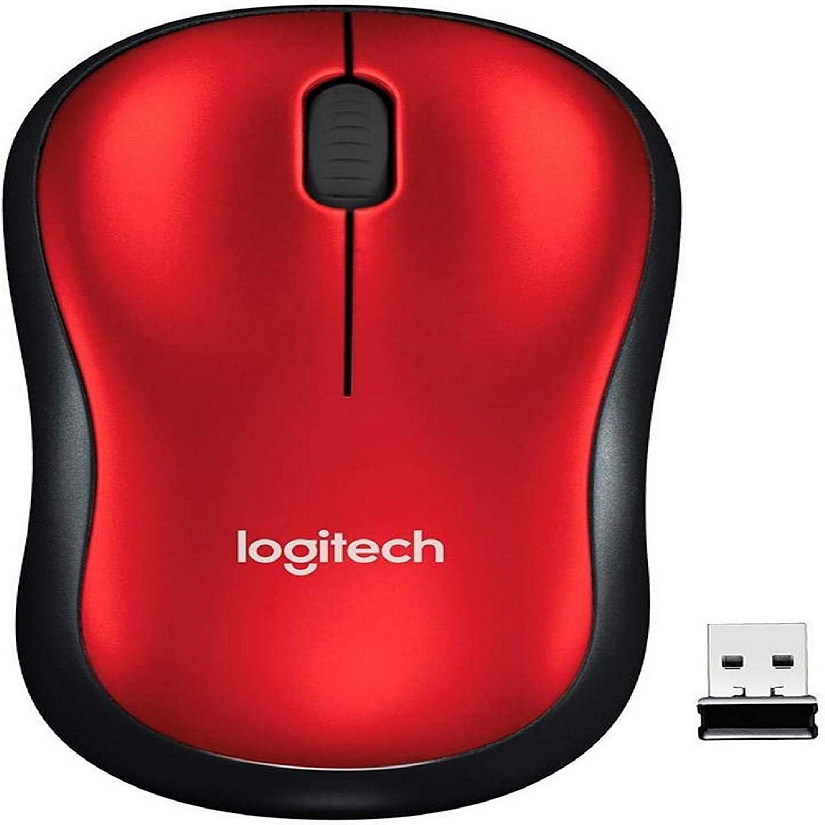 Advarsel øje Retningslinier Logitech M185 Wireless Mouse, 2.4GHz with USB Mini Receiver RED | Oriental  Trading