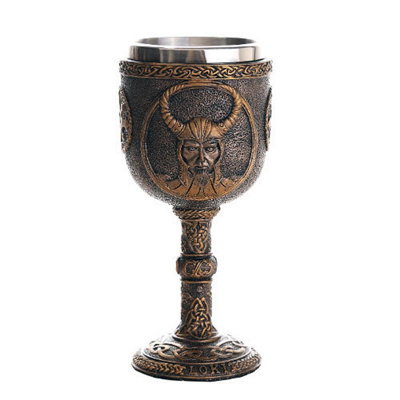 Loki Goblet Chalice Wine Cup New Image