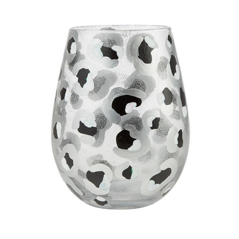 Lolita Snow Leopard Stemless 20oz Wine Glass 6010147 Image