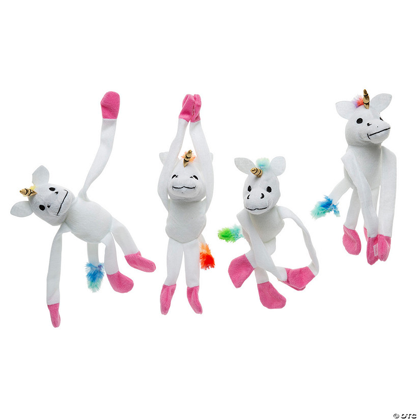 Long Arm Stuffed Unicorns - 12 Pc. Image