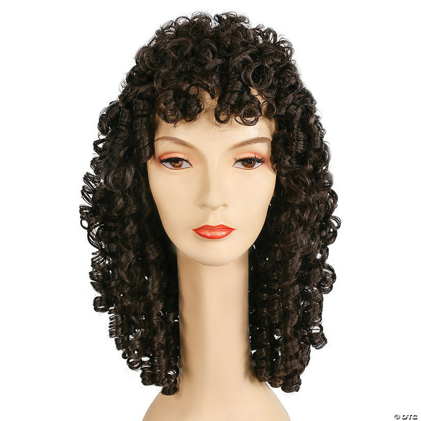 Long Brown Spring Curl Wig Image
