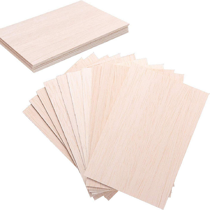Loomini, Assorted Colors, Shop Unfinished Wood - 6-Pack Basswood Sheets - 1 set Image