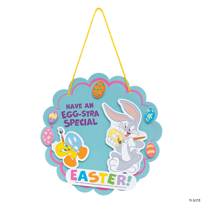 Looney Tunes&#8482; Bugs Bunny & Tweety Bird Easter Sign Craft Kit - Makes 12 Image