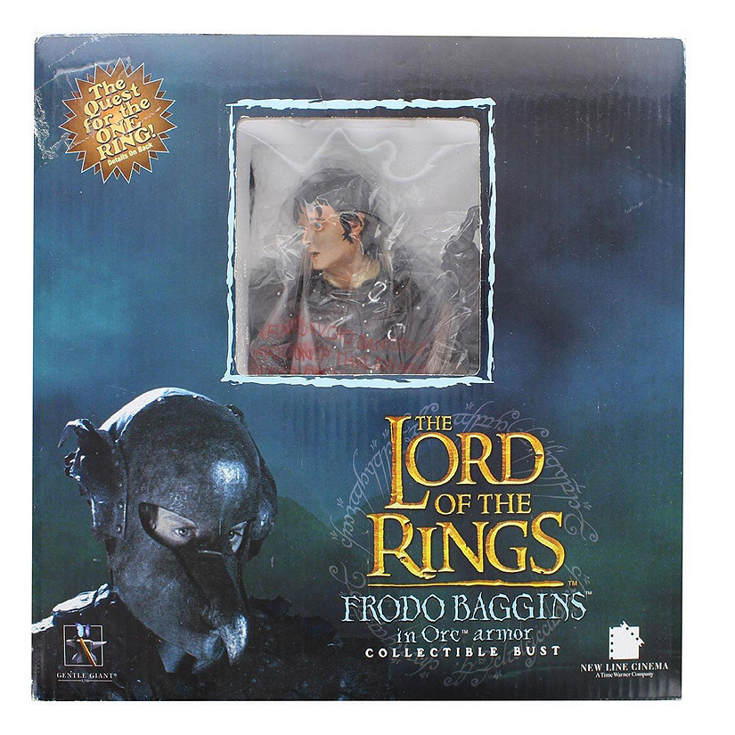 Lord of the Rings 6.5 Inch Frodo Baggins In Orc Armor Resin Mini Bust Image