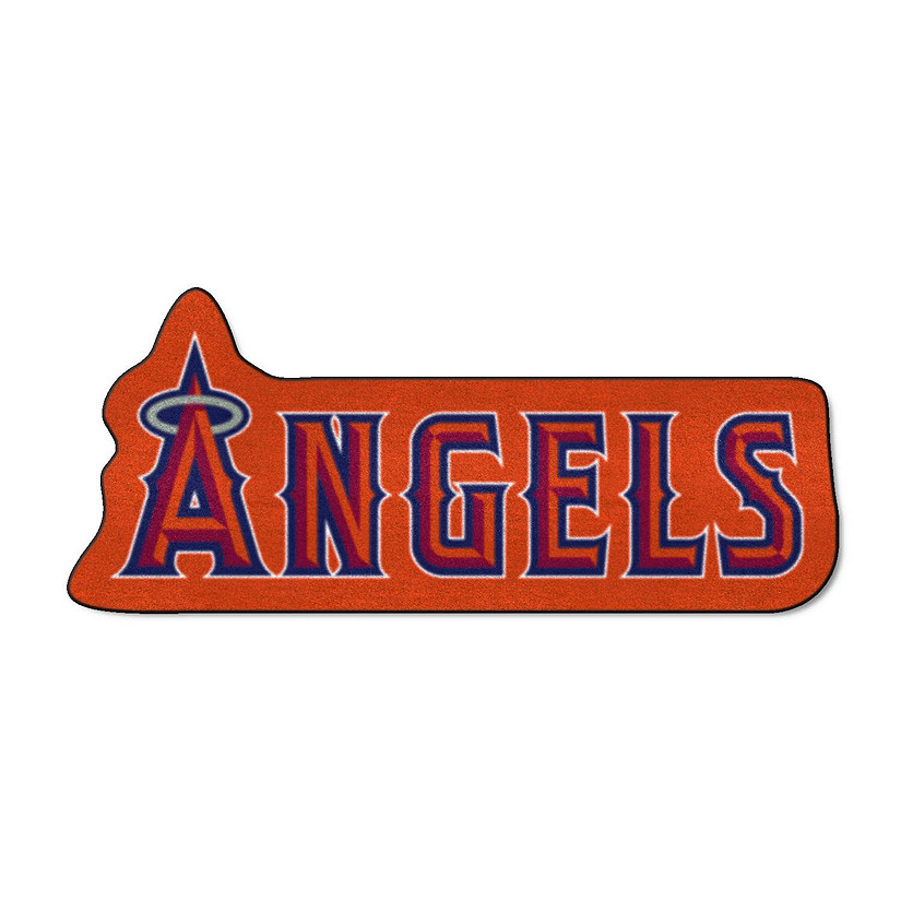 Los Angeles Angels Mascot Rug "Angels" Primary Wordmark Oriental