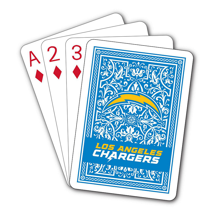 Los Angeles Chargers NFL Team Playing Cards Image