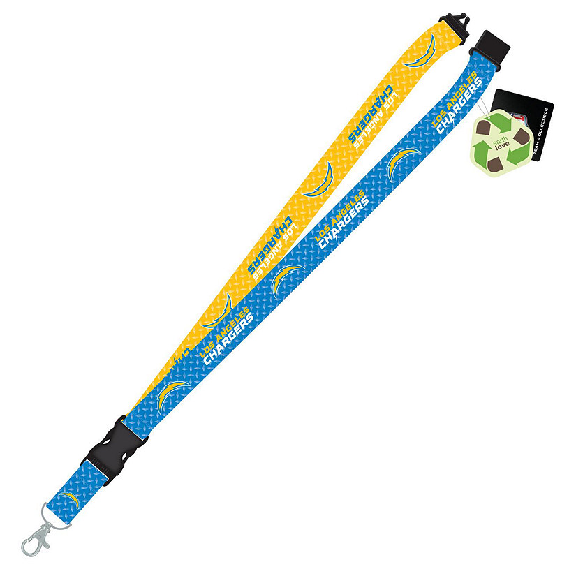 Los Angeles Chargers RPET Sustainable Material Lanyard Image