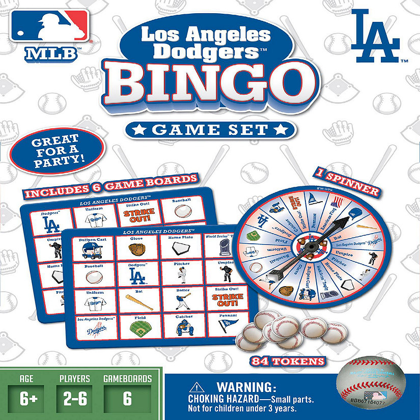Los Angeles Dodgers Bingo Game Image