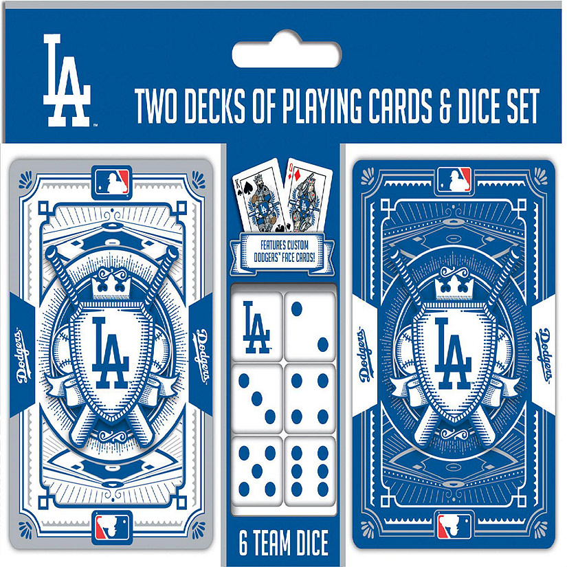 Los Angeles Dodgers MLB 2-Pack Playing cards & Dice set Image