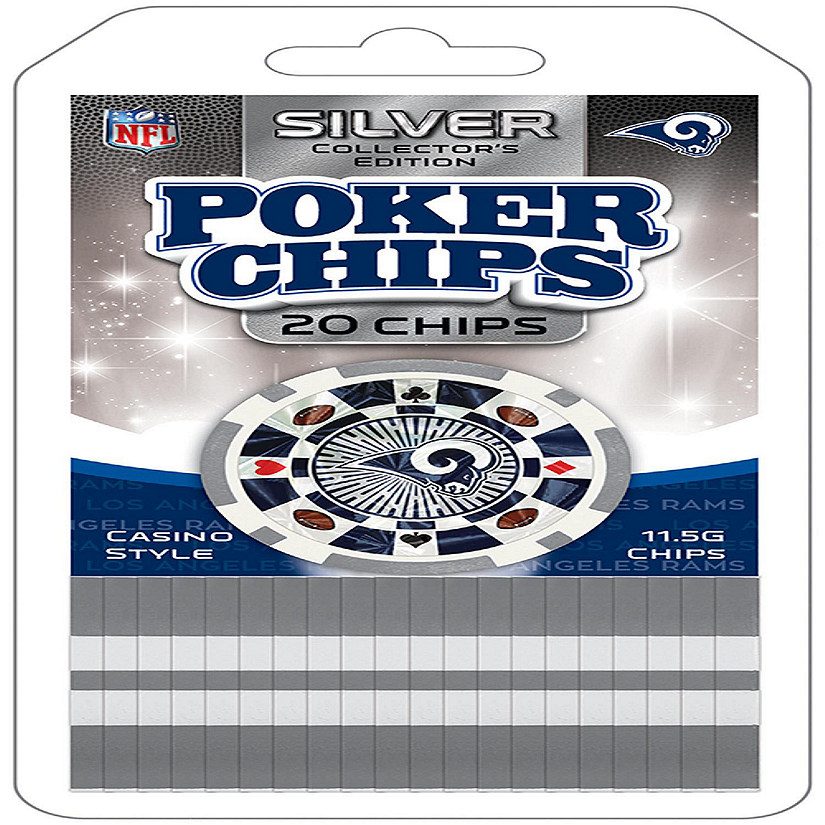 Los Angeles Rams 20 Piece Poker Chips Image