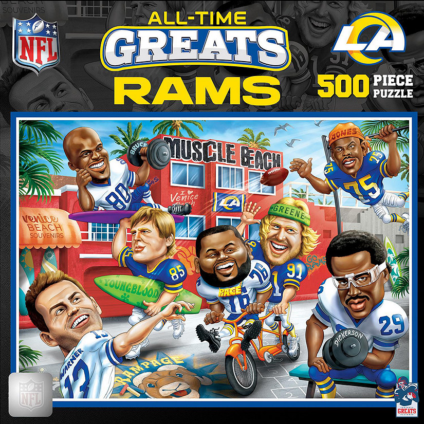 Los Angeles Rams - All Time Greats 500 Piece Jigsaw Puzzle Image