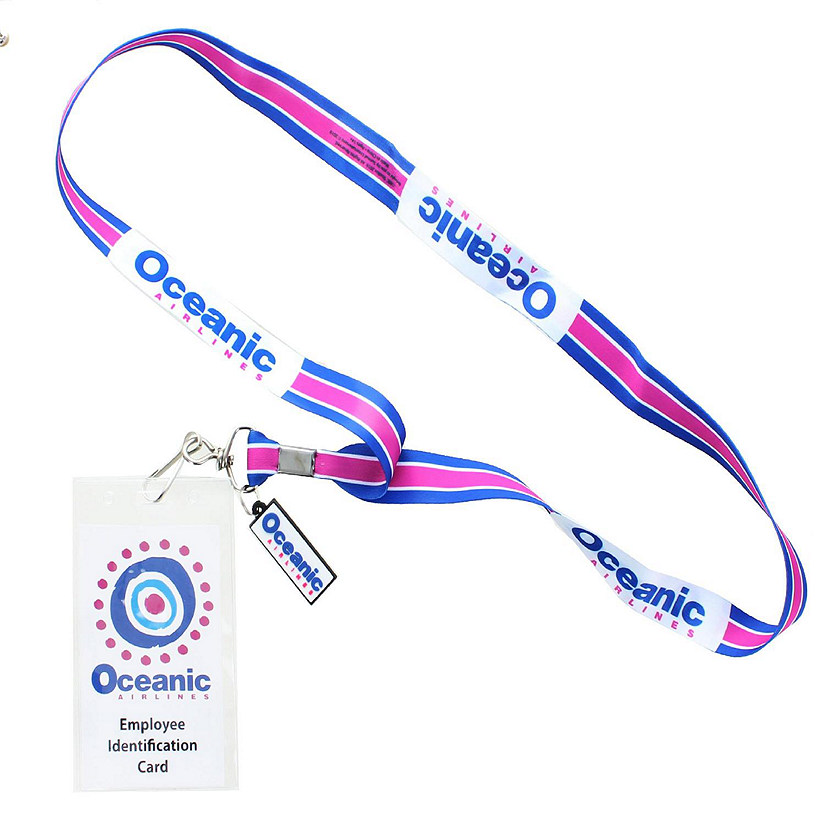 Lost Oceanic Airlines Lanyard with ID Card & Charm Image