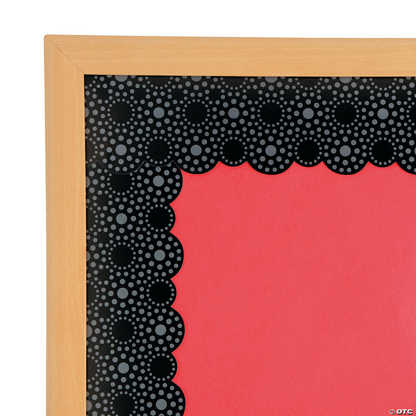 Lots of Dots Black Bulletin Board Borders