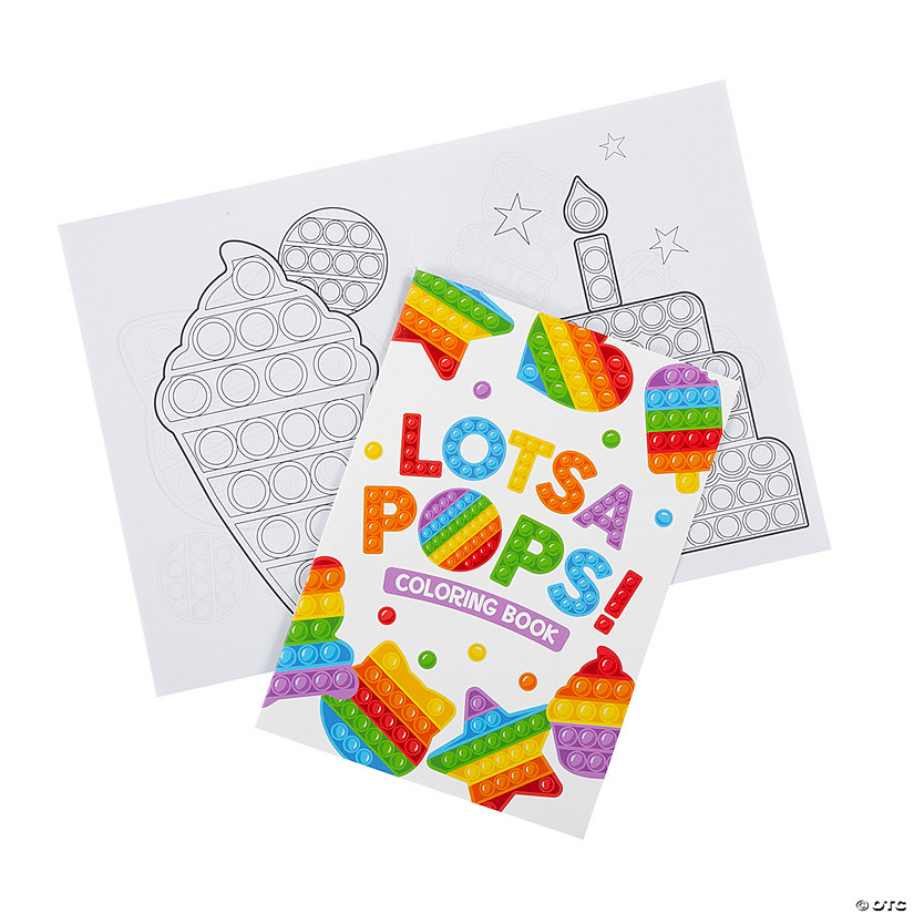 Lotsa Pops Party Coloring Books - 12 Pc. Image