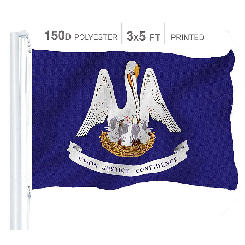 Louisiana State Flag 150D Printed Polyester 3x5 Ft Image