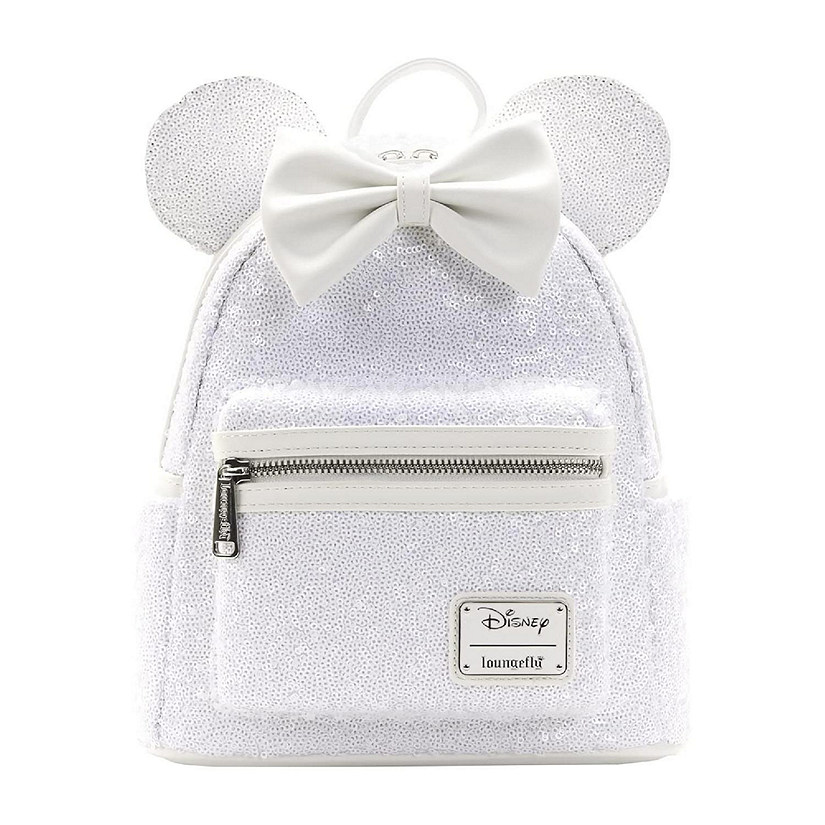 Loungefly Disney Minnie Mouse Sequin Wedding Mini Backpack Image