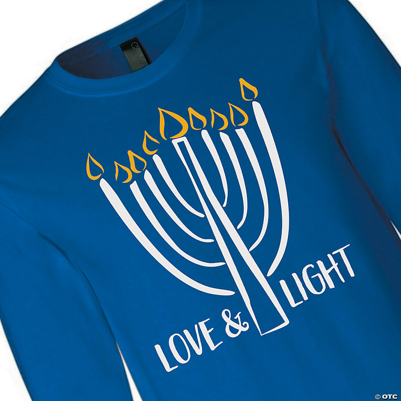 Love & Light Hanukkah Adult&#8217;s T-Shirt Image