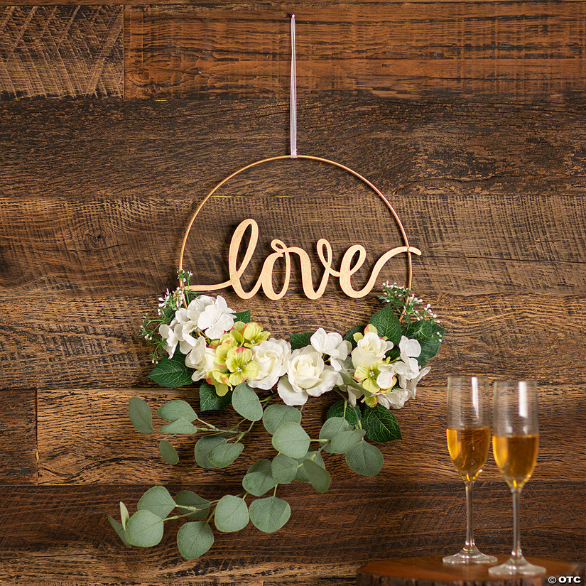 Love Hoop with Greenery Hanging Decoration Image