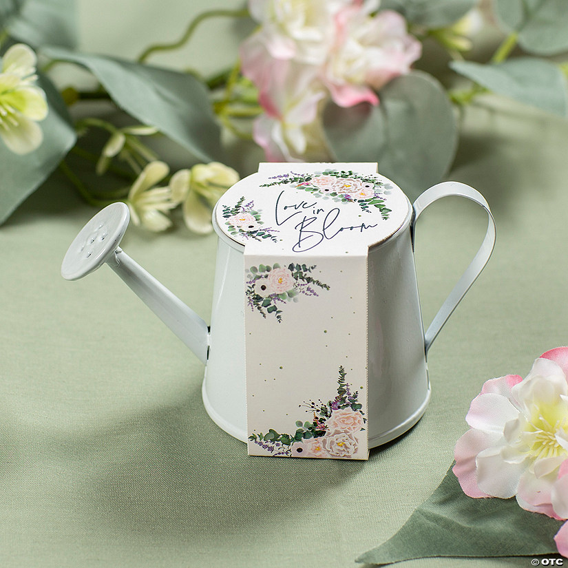 Love in Bloom Mini Watering Can Cardstock Wrap - 12 Pc. Image