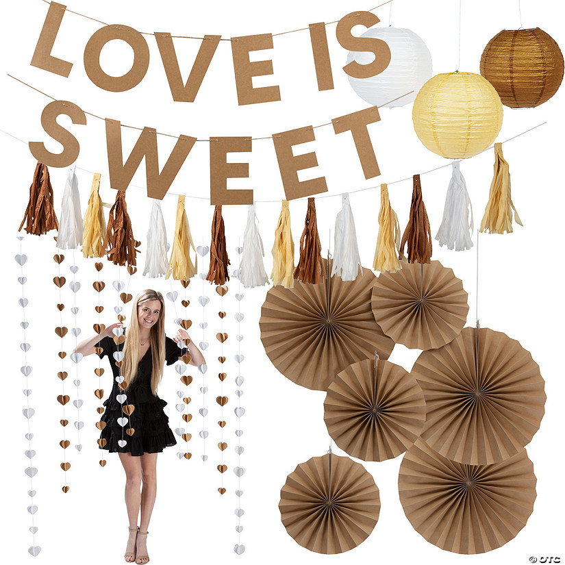 Love Is Sweet Hanging Decor Decorating Kit - 15 Pc. Image