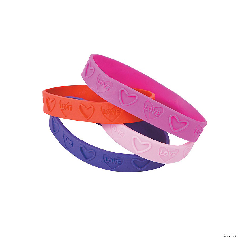 Love Rubber Bracelets - 24 Pc. Image